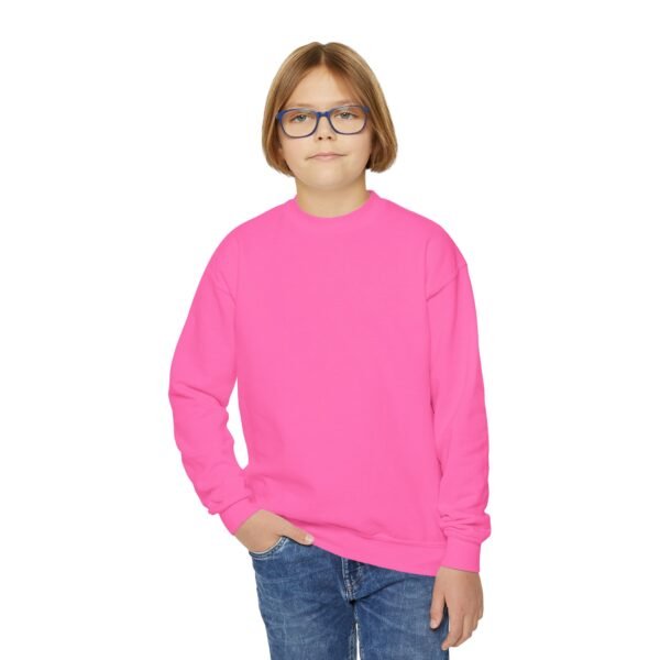Youth Crewneck Sweatshirt - Cozy Casual, Perfect for School, Holidays, or Relaxing at Home, Gift for Kids, Customizable Design