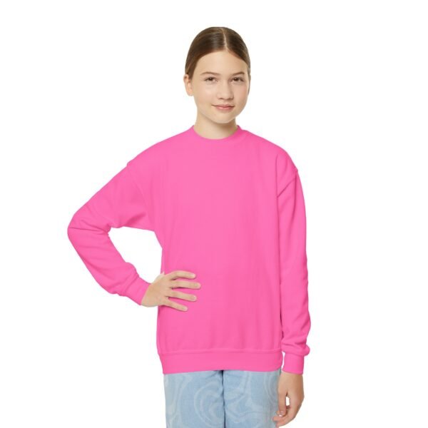 Youth Crewneck Sweatshirt - Cozy Casual, Perfect for School, Holidays, or Relaxing at Home, Gift for Kids, Customizable Design