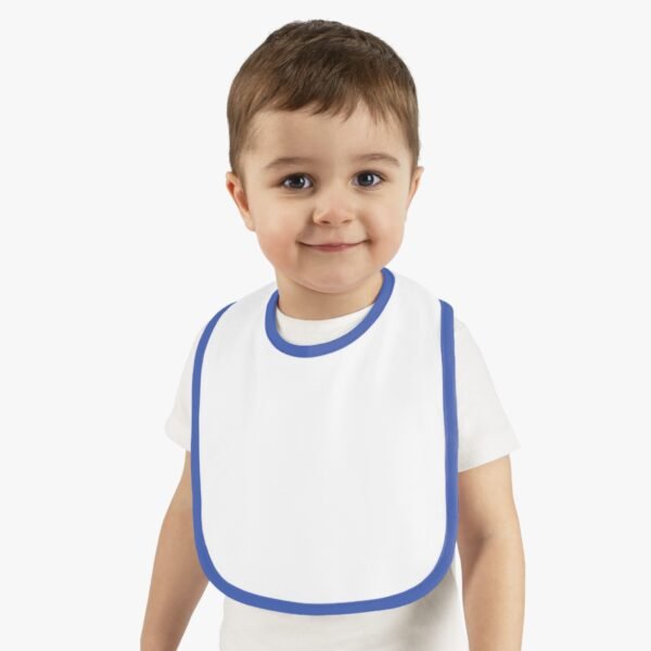 Baby Contrast Trim Jersey Bib