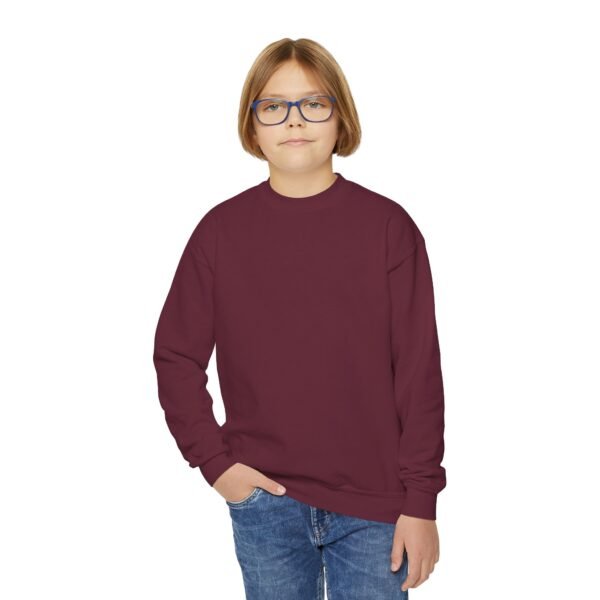 Youth Crewneck Sweatshirt - Cozy Casual, Perfect for School, Holidays, or Relaxing at Home, Gift for Kids, Customizable Design