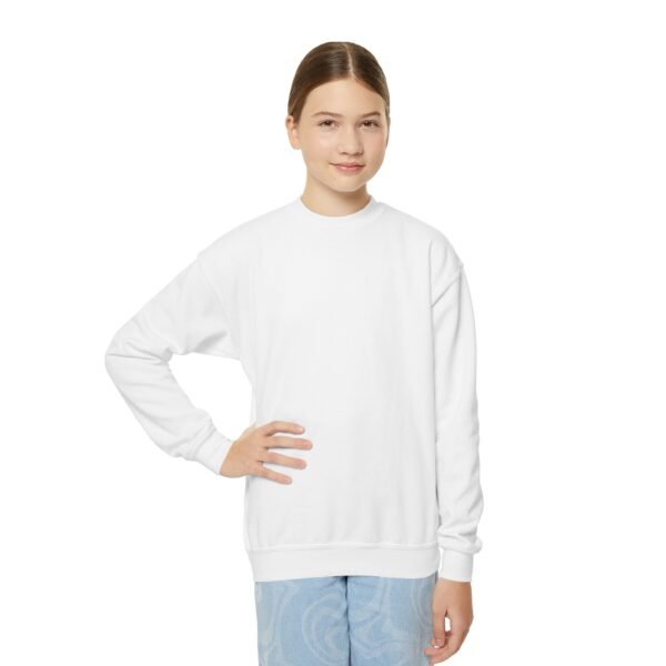 Youth Crewneck Sweatshirt - Cozy Casual, Perfect for School, Holidays, or Relaxing at Home, Gift for Kids, Customizable Design