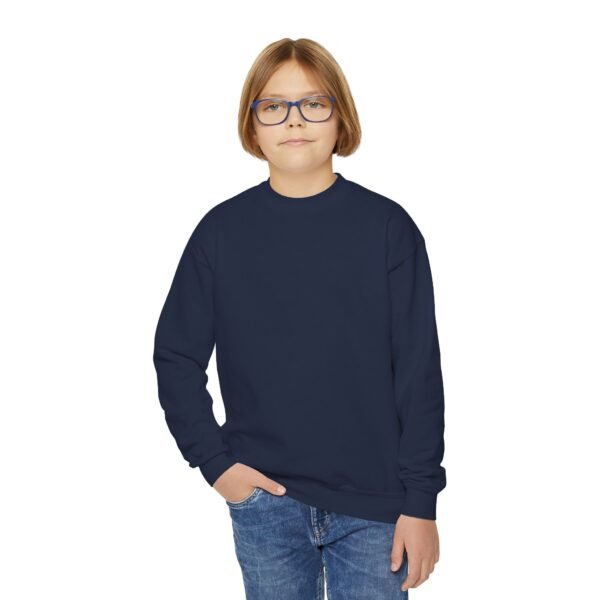 Youth Crewneck Sweatshirt - Cozy Casual, Perfect for School, Holidays, or Relaxing at Home, Gift for Kids, Customizable Design
