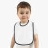 Baby Contrast Trim Jersey Bib