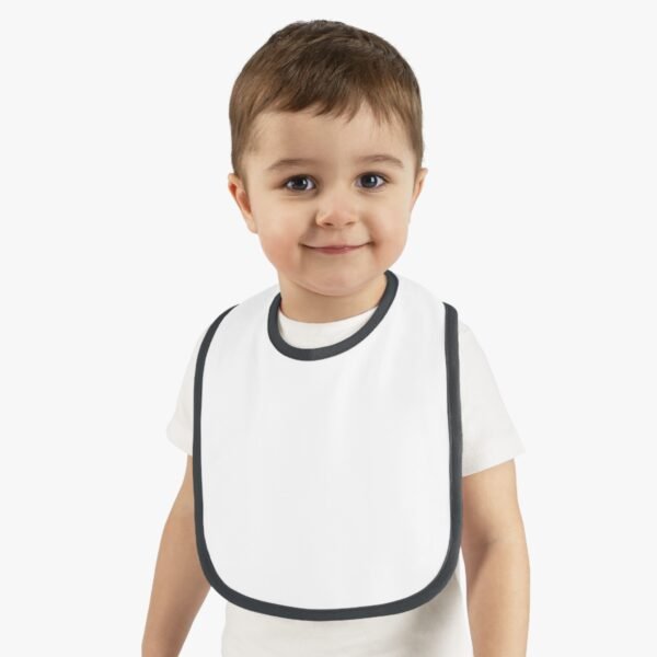 Baby Contrast Trim Jersey Bib