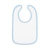 Baby Contrast Trim Jersey Bib