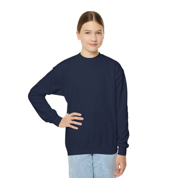 Youth Crewneck Sweatshirt - Cozy Casual, Perfect for School, Holidays, or Relaxing at Home, Gift for Kids, Customizable Design