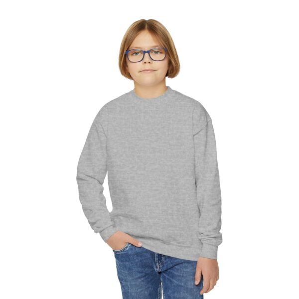 Youth Crewneck Sweatshirt - Cozy Casual, Perfect for School, Holidays, or Relaxing at Home, Gift for Kids, Customizable Design