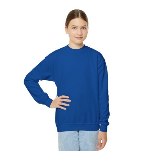 Youth Crewneck Sweatshirt - Cozy Casual, Perfect for School, Holidays, or Relaxing at Home, Gift for Kids, Customizable Design